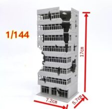 1/144 N Scale Damaged City Scenery Model