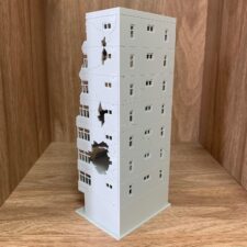 1/144 N Scale Damaged City Scenery Model