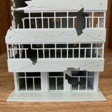 1/144 N Scale Damaged City Scenery Model