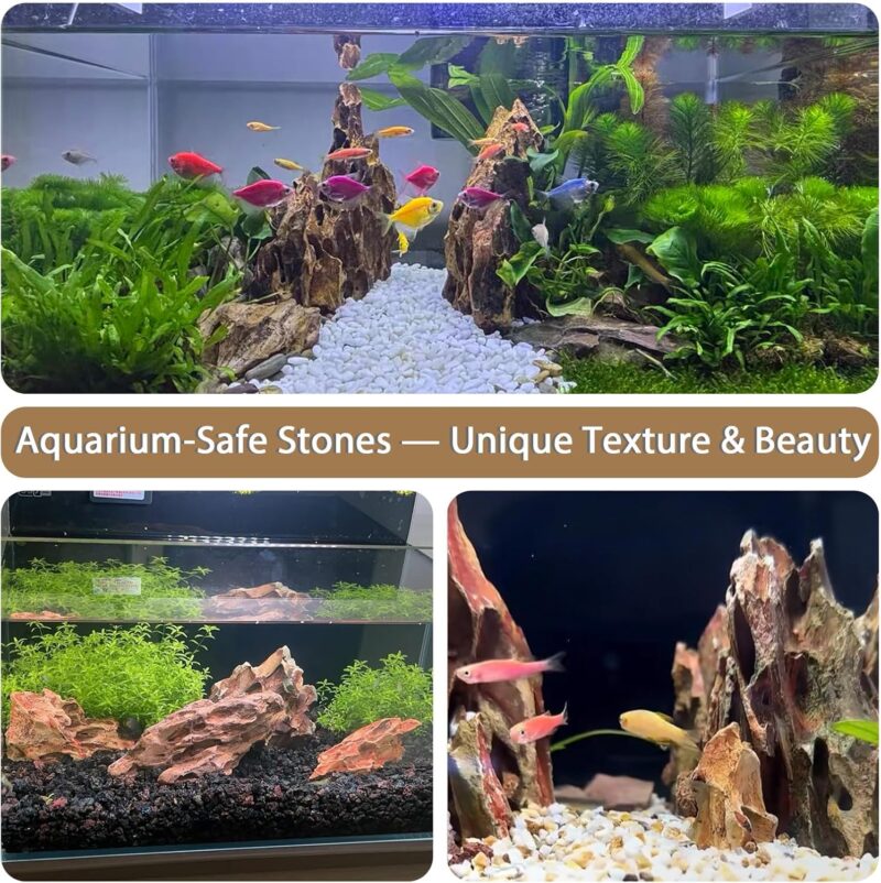 Natural Aquarium Aquascaping Stone (3lb, 2-5 Inch)