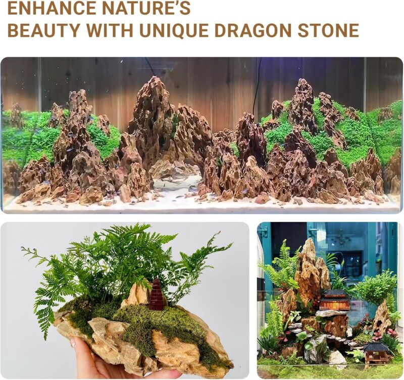 Natural Aquarium Aquascaping Stone (3lb, 2-5 Inch)