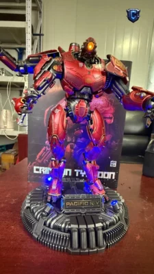 Pacific Rim Crimson Typhoon Statue: The Tang Triplets’ Uber Ride (LED)