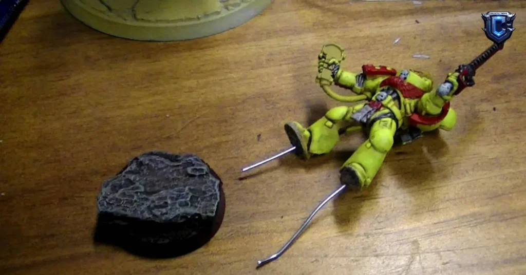 Resin statue pinning brass rod tutorial
