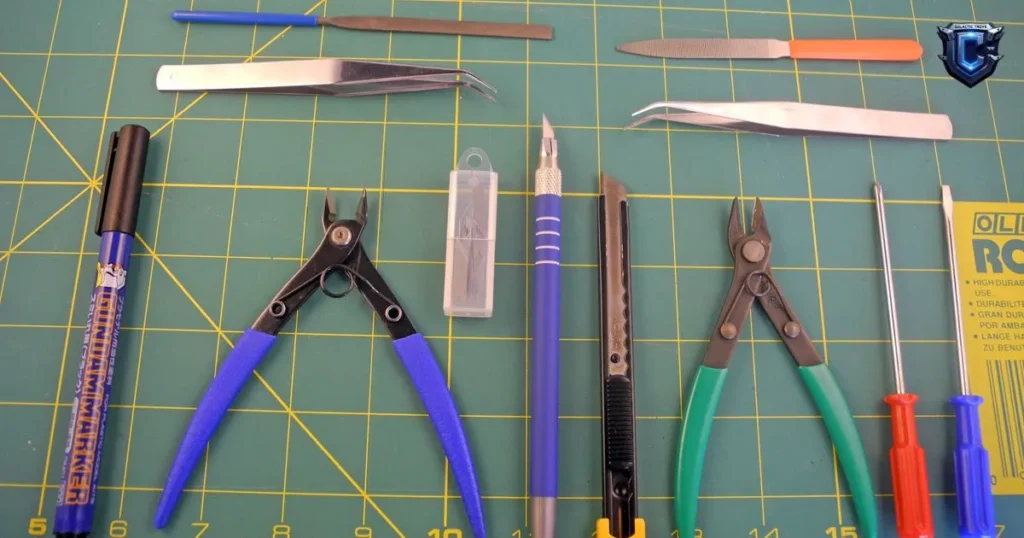 gundam starter tools tweezers hobby knife