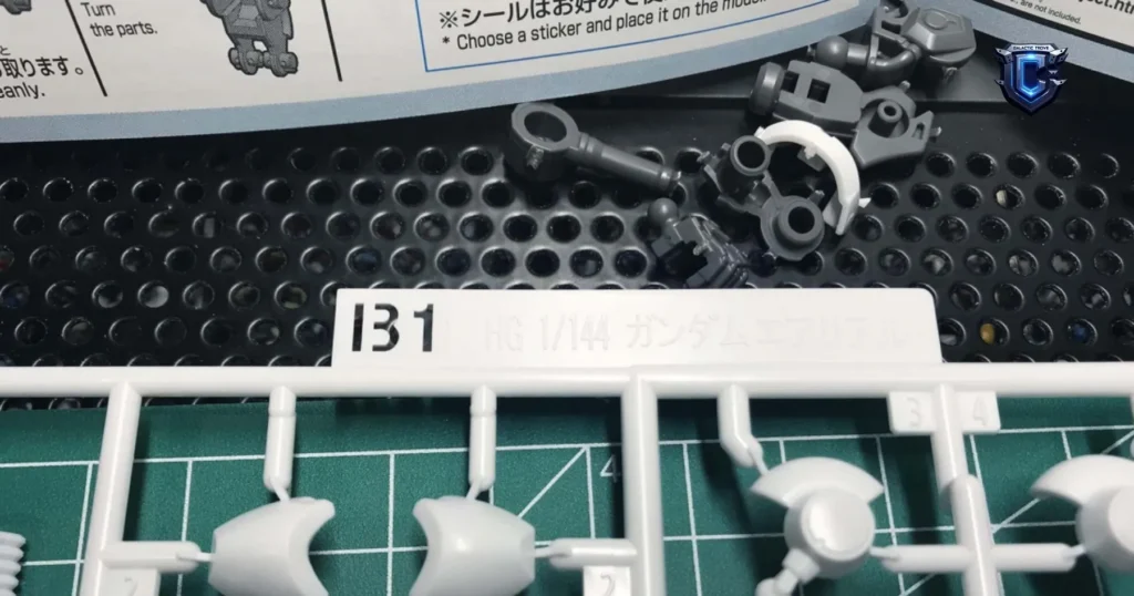 how to read gunpla manual for beginners part numbering system