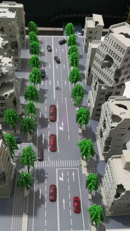 1/150 N Scale Building Model Outland War-damaged House Scene Model For Bandai